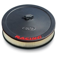 Ford Racing Air Cleaner 13 Round Black With Red Ford Racing Logo Ford Racing Air Cleaner 13 Round Black With Red Ford Racing Logo