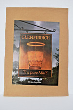 Vintage Glenfiddich Pure Malt Scotch Whisky Advertising Litho Print Distille"1