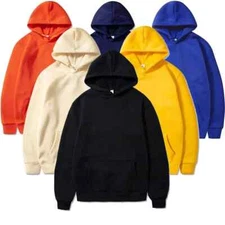 Men's Heavyweight Hoodie Jacket Cotton Hooded Sweatshirt Warm Hoodie