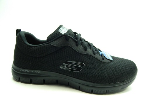 FLEX ADVANTAGE 2.0 BLACK SHOES SIZE 