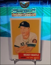 Mickey Mantle, HOF,NY Yankees, Limited Edition 1 to 250 (1953 style & size) ACEO