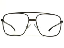 Vintage Cottet Eyeglasses Frames 970 112 Gunmetal Grey Square Full Rim 52-20-135