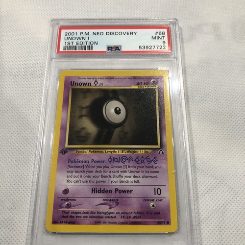 Unown [I] (1st Edition) graded PSA 9 for sale on eBay