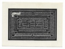 ANTONIO MARTINEZ: Exlibris f�r E[nrique] S[aez] F[ernandez]-C[asariego], 1937