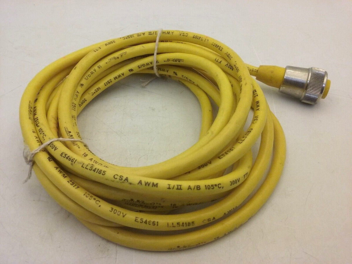 CSA AWM E54661 CABLE MINI-FAST 5-PIN FEMALE LL54185 300V 18AWG/5