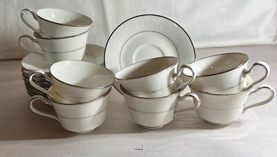 8 Noritake Marseille Cups And Saucers