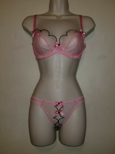 AGENT PROVOCATEUR Fifi レースブラ ピンク×黒 32C Agent Provocateur FIFI Bra 36C NWT Black & Pink Orig. $190 [F2] | eBay