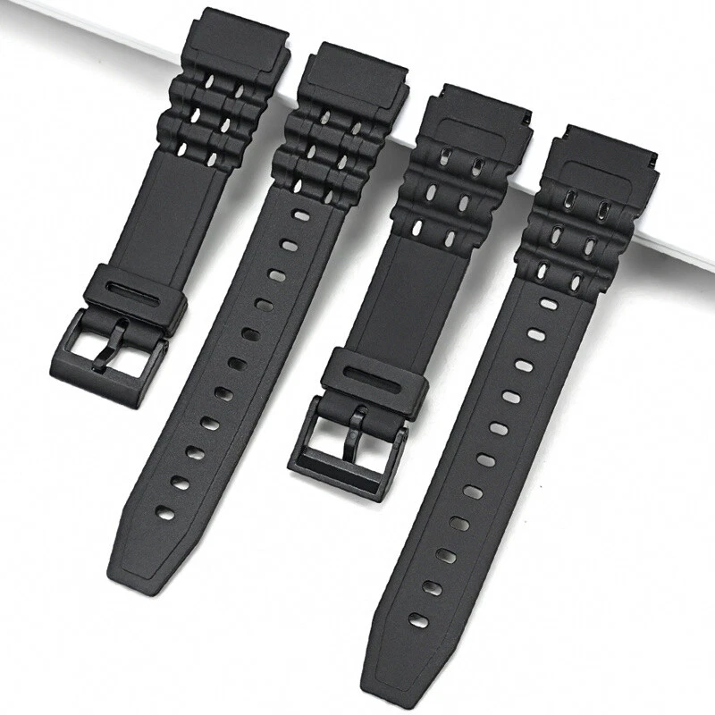Cinturino Di Ricambio Per Orologio In Resina Nera: Compatibile Con W96, W-96H, W96H 577EA1, Flessibile E Resistente - 5