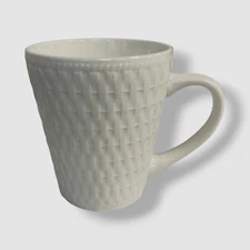 $30 Elle Decor White Juliette Coffee Mug Set of 4-Pieces | 12 fl.oz.
