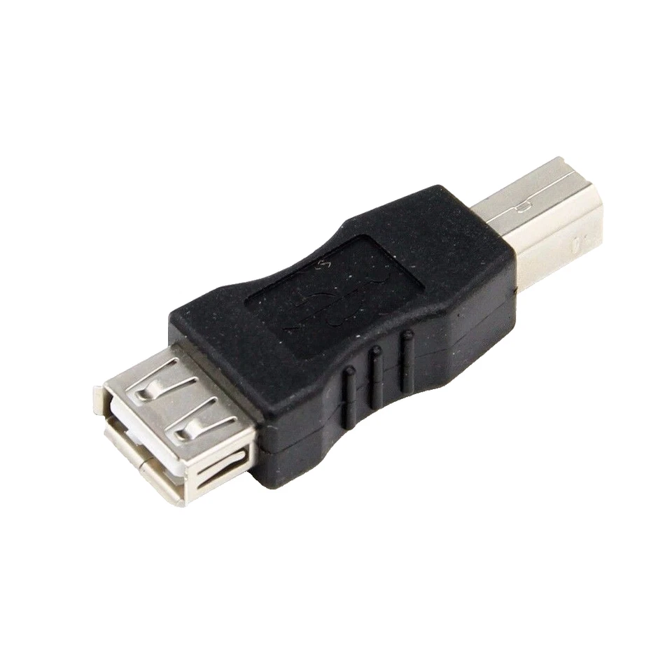2 Pcs USB 2.0 Type A Female Socket to Type B Male Plug Adapter Convertor Printer - Image 3 of 3