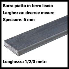 Profilo barra piatta di ferro pieno liscio piattina in ferro spessore 6 mm