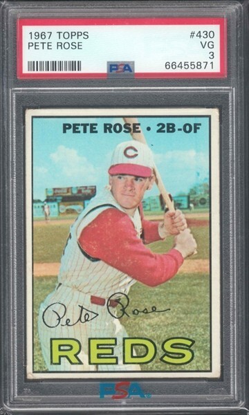 1967 Topps Pete Rose #430 PSA 3