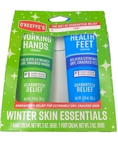 O'Keeffe's Winter Skin Essentials Gift Set Hand Cream & Foot Cream 3 Oz Each