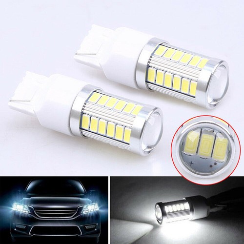 2PCS T20 White Light 7443 5630 5730 33SMD LED Car Brake Tail DRL Stop Bulb Lamp - Bild 7 von 10