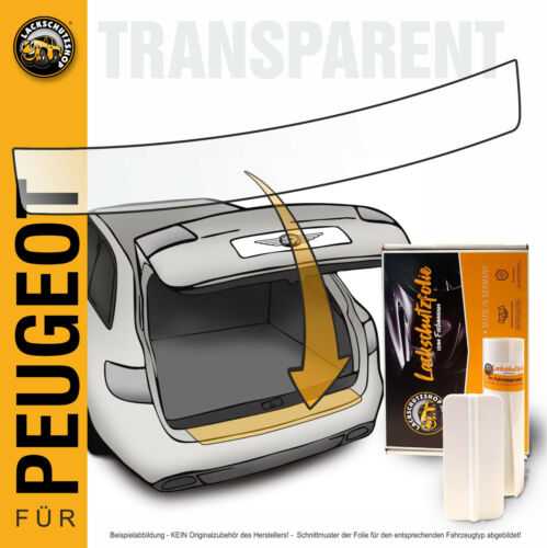 Lackschutz-folie für Peugeot 308 III (P51) Ladekantenschutz transparent ✓ Rakel - Bild 1 von 9