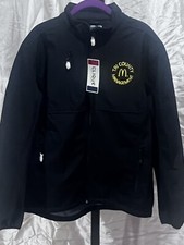 McDonalds Softshell Work Uniform Jacket Sz Medium Thick Warm Black Full Zip NEW