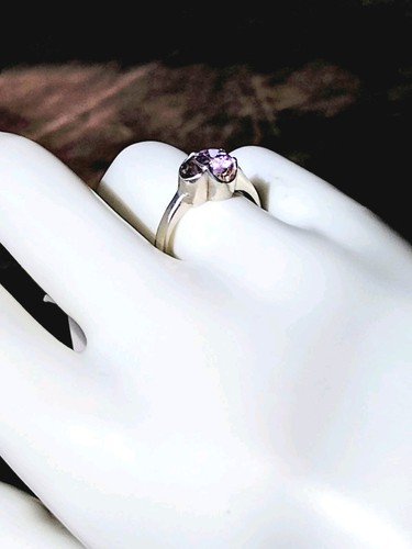 Alexandrite Sterling Belcher Set 1.5ct Ring by Taxco Sz 7.5 | June Birthstone - Picture 5 of 10