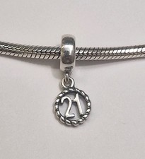 Genuine Pandora 21st Charm 790496