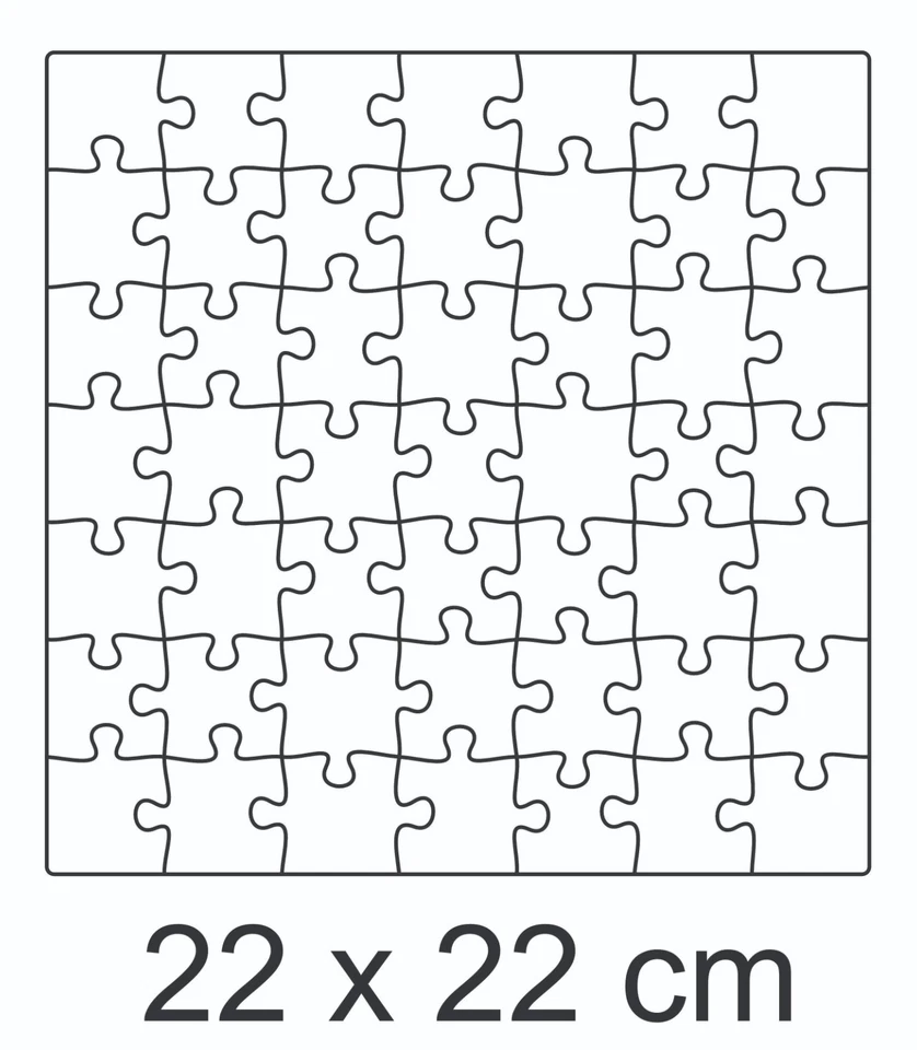 Jigsaw Puzzle MDF Laser Cut Craft Blanks in Various Sizes - Image 4 of 4