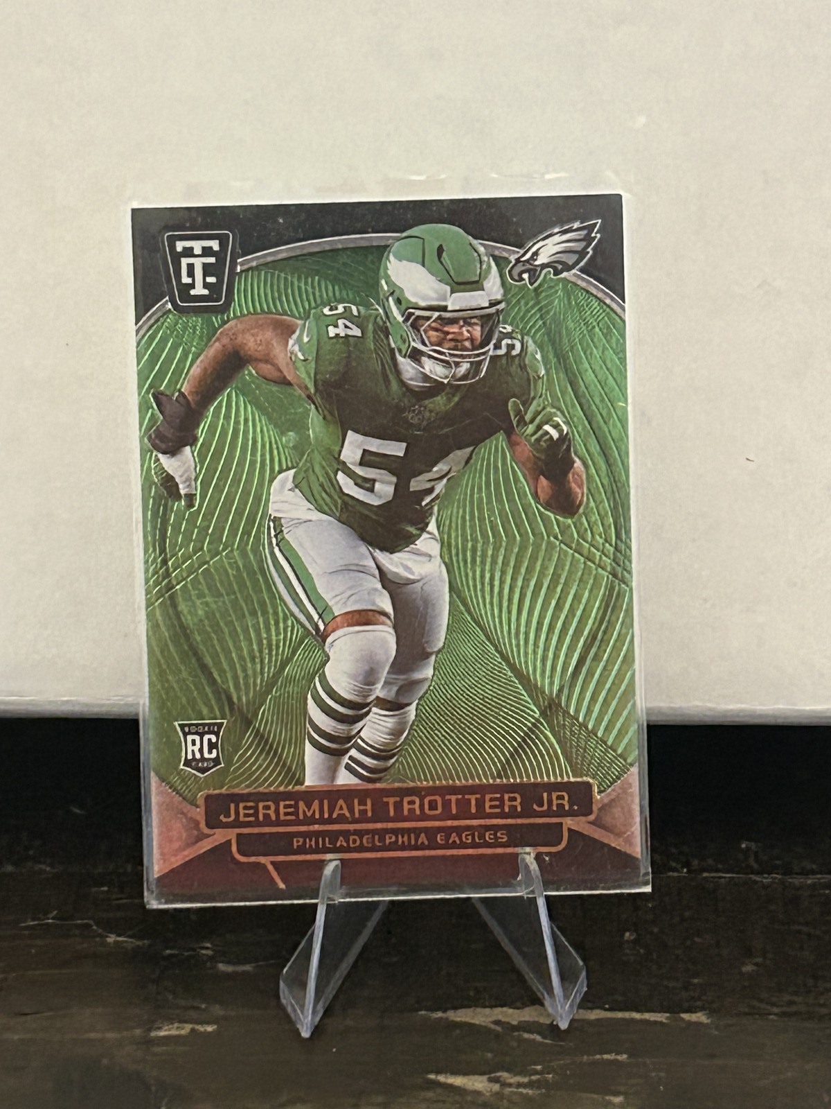 Jeremiah Trotter Jr. Panini Totally Certified #140 Mirror Neon Green