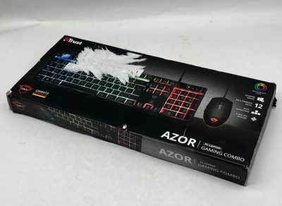 Trust GXT 838 Azor Tastatur Maus inkl. Gaming USB Deutsch Schwarz  #TK1045A-