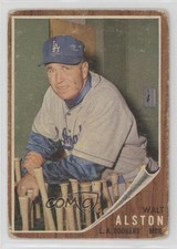 1962 Topps Walter Alston #217 HOF 0ha3