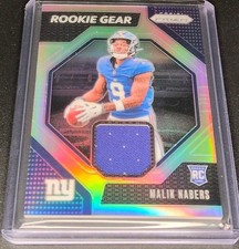 2024 Panini Prizm - Rookie Gear Malik Nabers #RG-MNS (MEM, RC) Giants