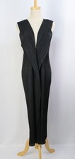 PLEATS PLEASE Black Long Vest ISSEY MIYAKE 244 1125