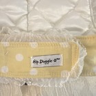 Hip Doggie Yellow/White Polka Dot Floral Dog Dress L Polyester Harness D-Ring — photo 4