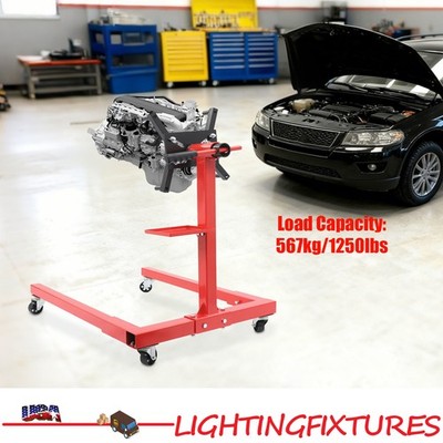 1250 LBS Folding Engine Stand Vehicle Engine Block Stand 360 Degree Head
