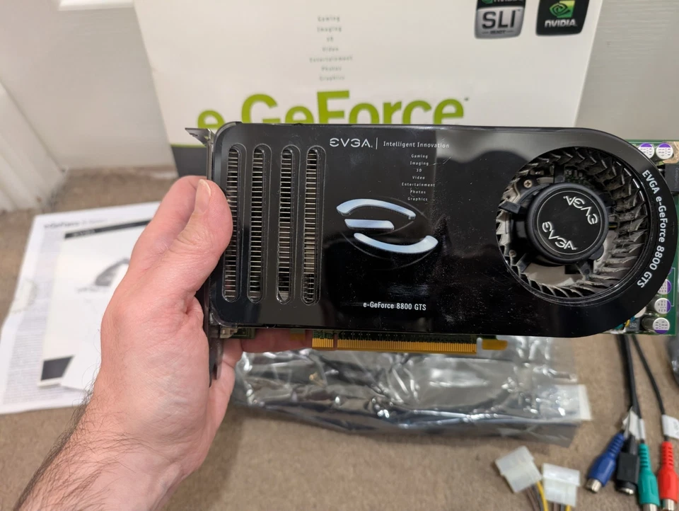 EVGA GeForce 8800GTS 640MB DDR3 PCI-E Retro Gaming Graphics Card Win XP/Vista - Image 2 of 4