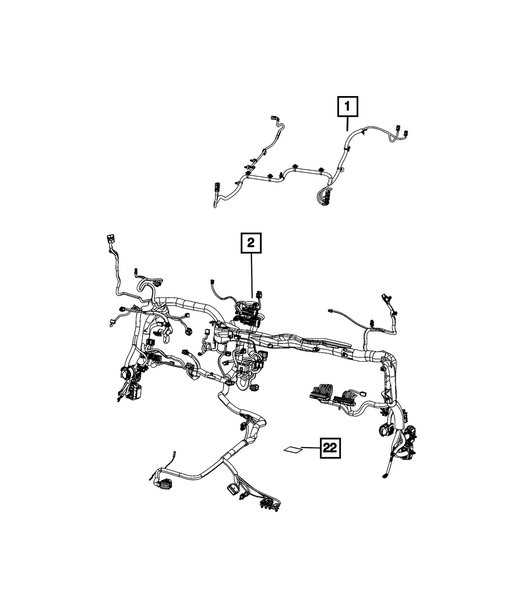 Genuine Mopar Instrument Panel Wiring 68599046AD