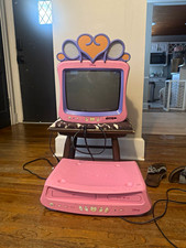 Disney Princess 13 in Pink/Purple CRT TV w/ Built-In DVD Player VCR