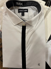 Express 1MX- Dress Shirt-White with Velvet Placket-NWT