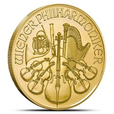 1 oz Austrian Gold Philharmonic Coin (Random Year) 4688.45 per troy oz