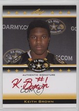 2012 Leaf US Army All-American Bowl Red Ink /25 Keith Brown #TA-KB1 Auto n1u