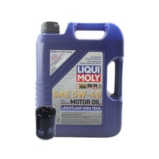 5L Liqui Moly Leichtlauf High Tech 5W-40 Mann Engine Oil Change Kit for A4 L4