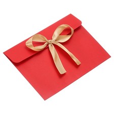 Envelope with Knot 6.8" x 5", 20Pcs Greeting Card Invitation Envelope, Red