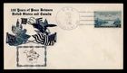 DR WHO 1948 FDC? CANADA FRIENDSHIP CROSBY CACHET USS HYADES NAVY SHIP R81456