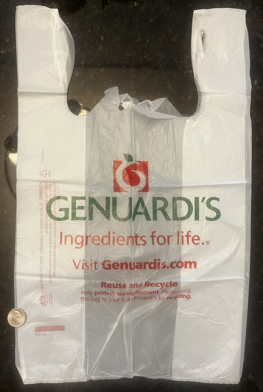 Genuardi's Supermarkets plastic shopping bag defunct store bygone retro retail!