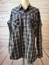 Panhandle Slim Western Shirt size XL Mens Extra Large Black pearl snap cowboy