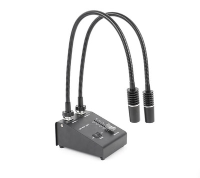 White Led Industrial Camera Light Source Dual Branch Microscope Dual Gooseneck 