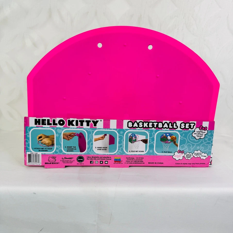 Sanrio Hello Kitty Indoor Basketball Set  Foto 4 de 4