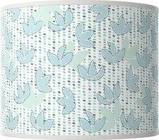 Spring White Giclee Round Drum Lamp Shade 14x14x11 Spider 