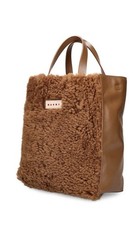 Marni Museum Bag in Leather and Shearling 100...