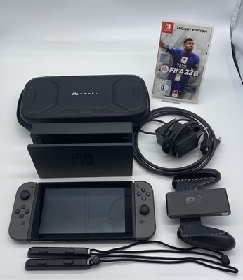 Nintendo Switch Konsole (grau/grau) *vollständig* + Spiel