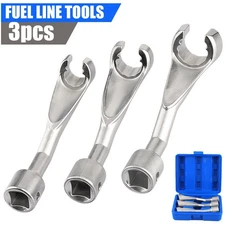 3pc Diesel Injector Injection Fuel Line Socket Wrench Set 14/17/19mm