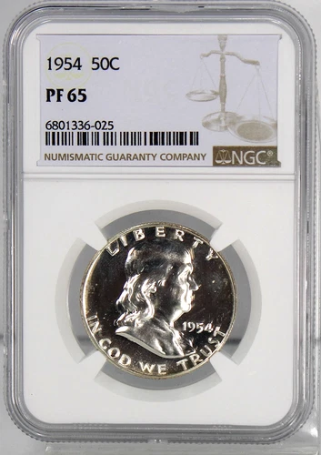 1954 Proof Franklin Half - NGC Graded PF65 !!
