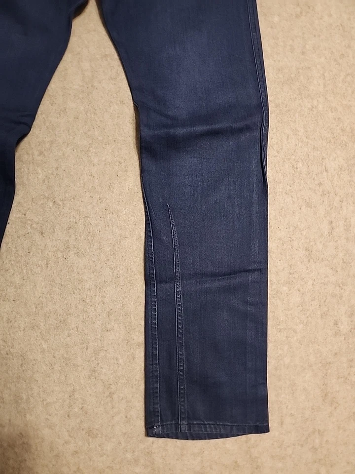Pantalones de mezclilla Diesel para hombre 34x32 azul marino Darron 008QU regular ajustados cónicos W33 L32 Foto 3 de 4