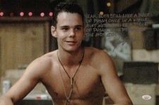 Kevin Dillon Signed 12x18 Platoon Quote "Piece of P*ssy Indy 500" JSA